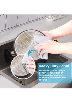 Excefore 8 Pack 7.9"X9.8" Bamboo Fiber Cleaning Cloths, Kitchen Dish Cloths, Reusable and Absorbent Dish Cloths, Nonstick Oil Washable Dish Rags, Suitable for Kitchen Bathroom and Cleaning Counters  - Image 3