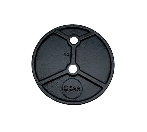 QCAA Solid Brass Extra Heavy Closet Pole Socket Set 112 inch with Stainless Screws Black Coated 2 Pairs Made in Taiwan - Image 3