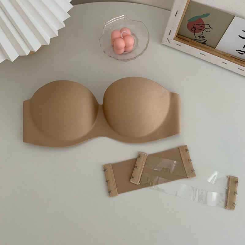Summer Gather Korean Bralette Seamless Lingerie for Women Apricot  - Image 1