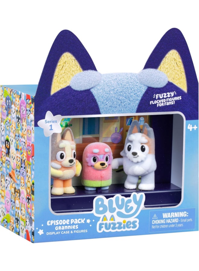 BLUEY مجموعة حلقات بلوى فوزي السلسلة 1 علبة عرض الجدة والأشكال - Image 1