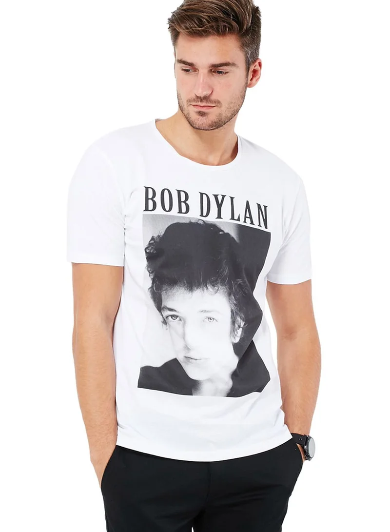 Selected Homme Bob Dylan Print T-Shirt