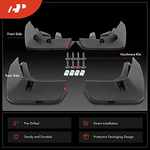 A-Premium 4Pcs Mud Flaps Splash Guards Mudguards Compatible with Chevrolet Tahoe 2021-2023, Suburban 2021-2023 Sport Utility with Hardware, Front and Rear, Replace# 84433550 - Image 3