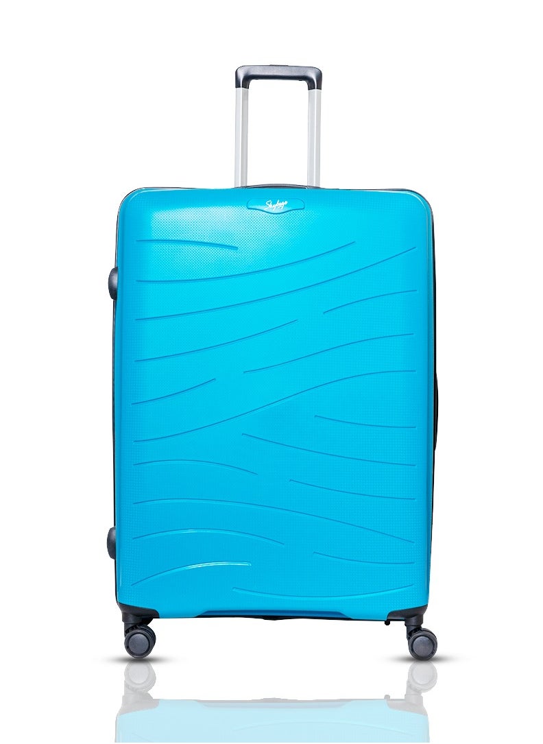 Skybags - Set of 3 Polypropylene Solid Pattern Maxx 8W Luggage Trolly 360°|4 Wheeler| Cabin-55cm Medium-67, Large-79cm, Blue - Image 1