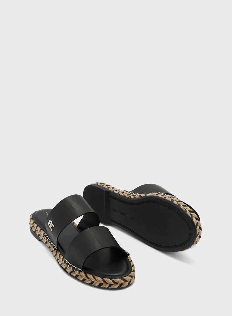 TOMMY HILFIGER Double Strap Flat Sandals