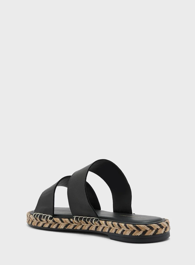 TOMMY HILFIGER Double Strap Flat Sandals