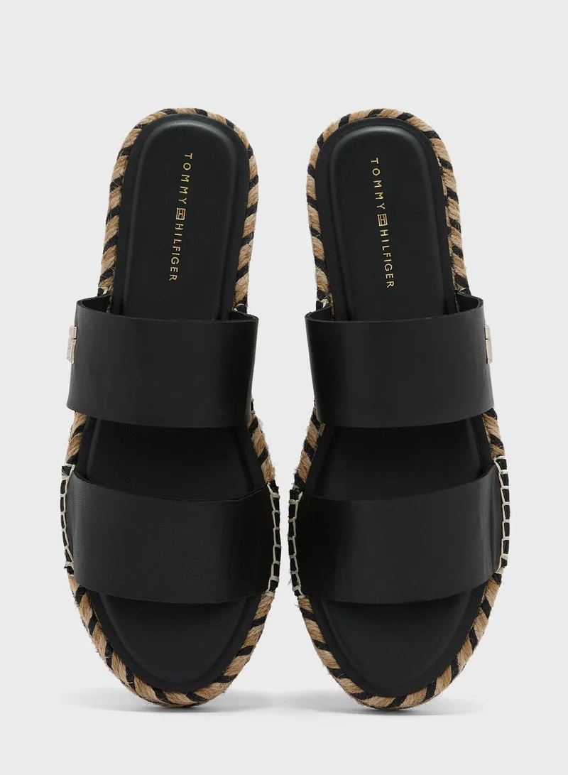 TOMMY HILFIGER Double Strap Flat Sandals