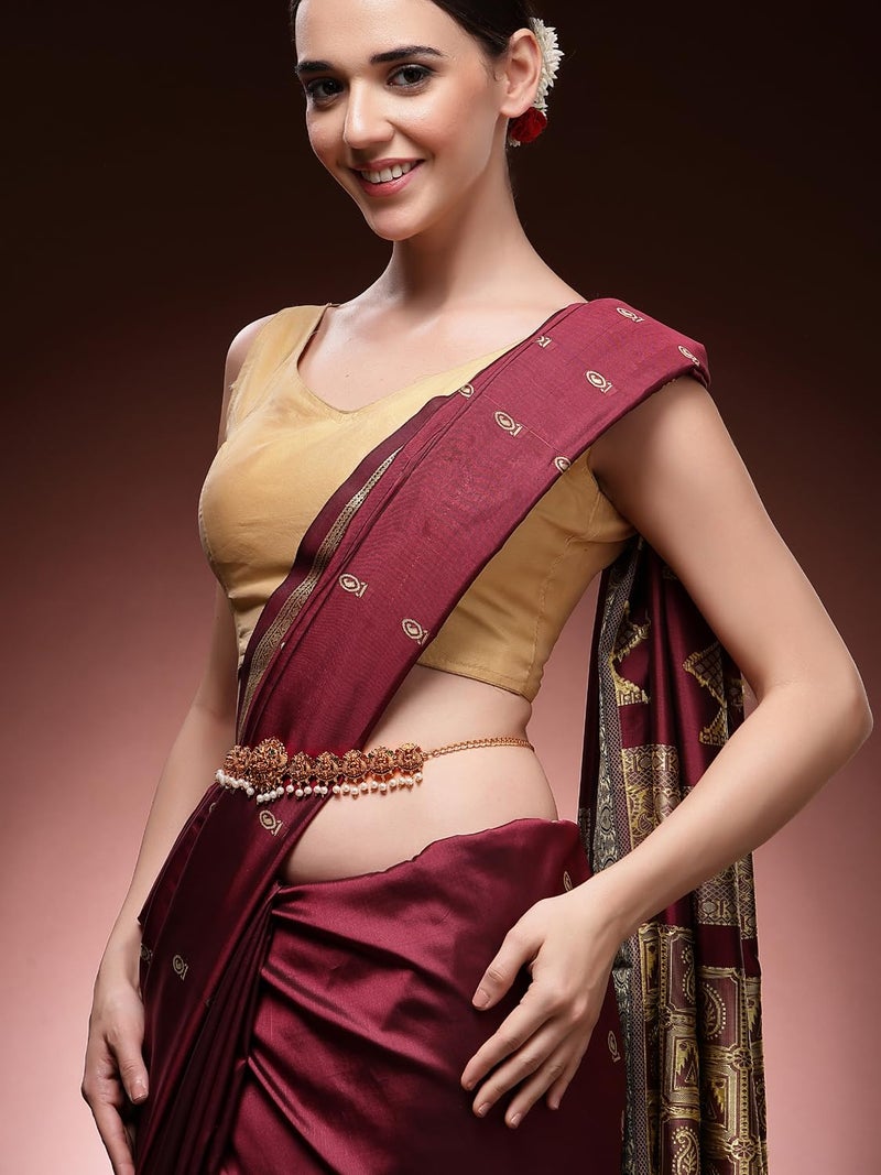 Shining Diva Fashion Kamar Band for Women Kamarband Kamarbandh for Saree Wedding Lehenga Belly Chain Temple Jewellery Set Latest Stylish Design Fancy Traditional - Image 4