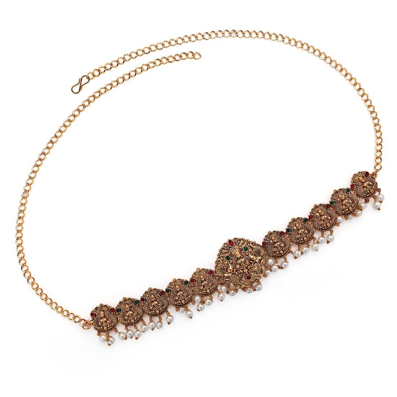 Shining Diva Fashion Kamar Band for Women Kamarband Kamarbandh for Saree Wedding Lehenga Belly Chain Temple Jewellery Set Latest Stylish Design Fancy Traditional - Image 1