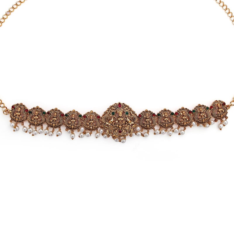 Shining Diva Fashion Kamar Band for Women Kamarband Kamarbandh for Saree Wedding Lehenga Belly Chain Temple Jewellery Set Latest Stylish Design Fancy Traditional - Image 2