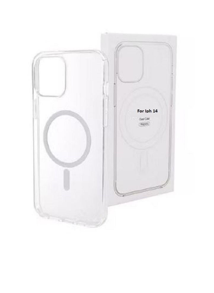 Silicone Magnetic Case for iPhone 14 Compatible with [Mag-safe] All-Round Protection, Shockproof Clear 