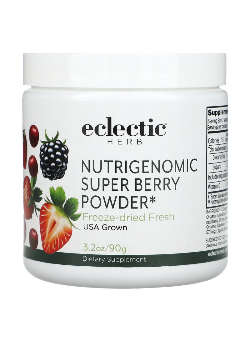Eclectic Herb Nutrigenomic Super Berry Powder, 3.2 oz (90 g)