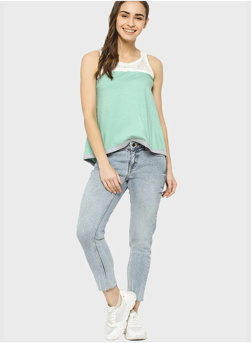 Campus Sutra Sleeveless Blouse
