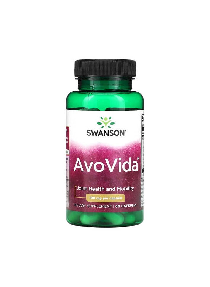 SWANSON أفوفيدا، 100 مجم، 60 كبسولة