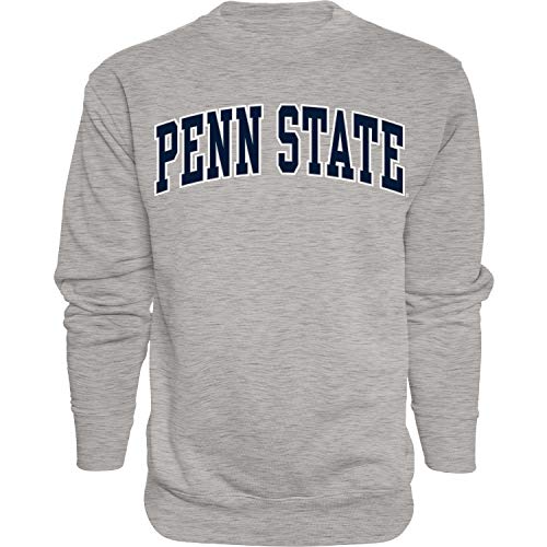 Blue 84 Men's Penn State Nittany Lions Arching Team Name Dark Heather Crewneck Sweatshirt, Penn State Nittany Lions Dark Heather, Medium - Image 1