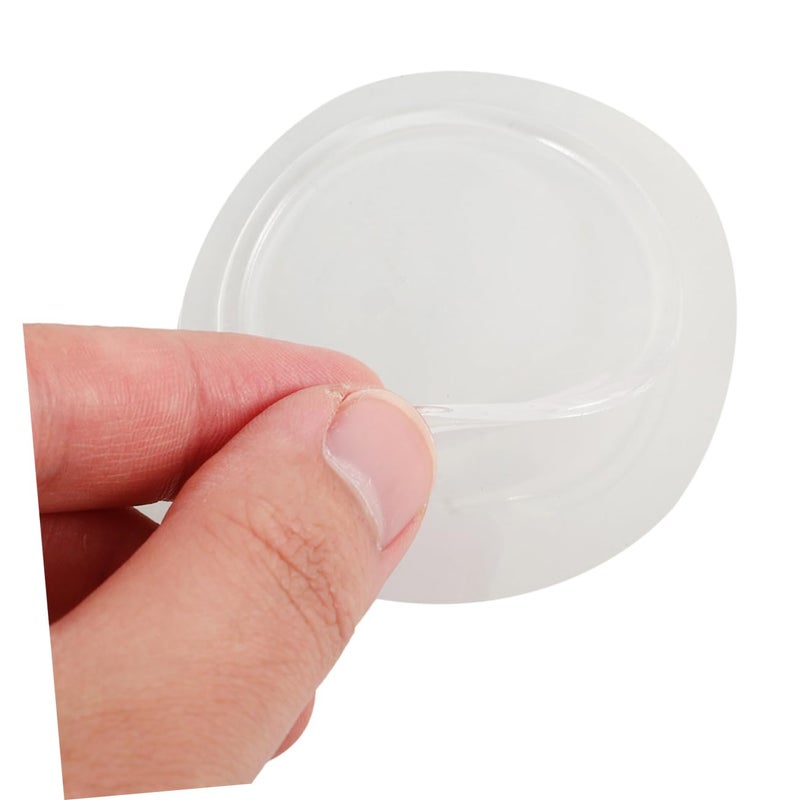 5Pcs Non Slip Dashboard Mat High Adhesion Coin Holder Round Car Decor - Image 4