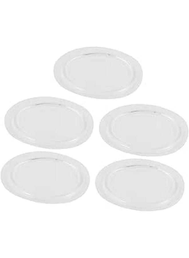 5Pcs Non Slip Dashboard Mat High Adhesion Coin Holder Round Car Decor - Image 1