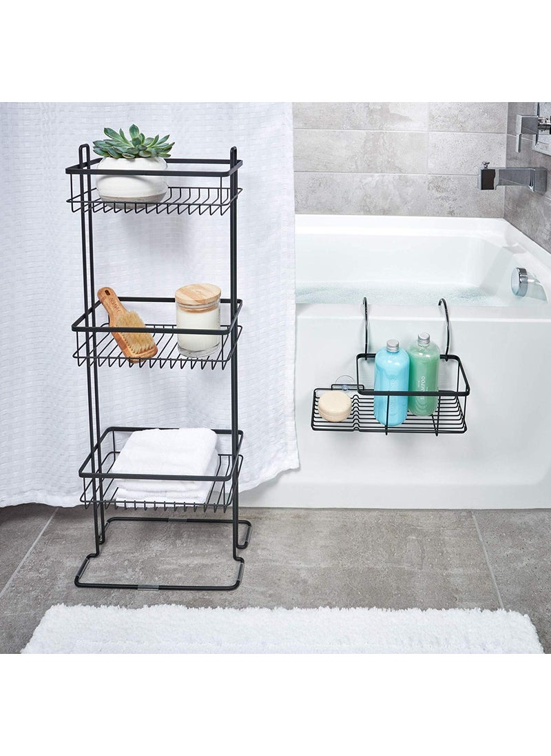 INDIAN DECOR INDIAN DECOR 28180 Metal Over The Side Bathtub Caddy Basket for Master Guest Kids Bathroom 1208 x 102 x 664 Bath  - Image 5