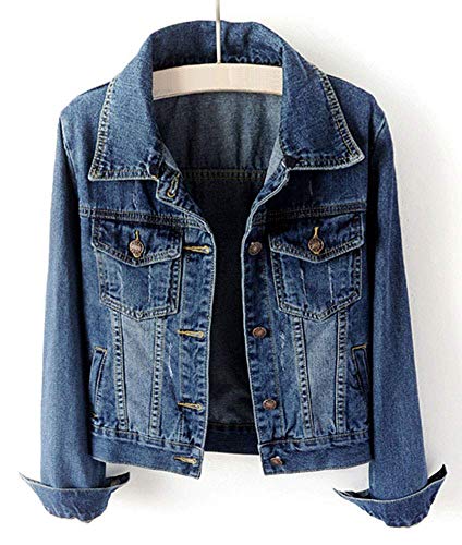 LifeShe Women's Casual Detachable Hoodie Denim Jacket - Image 2