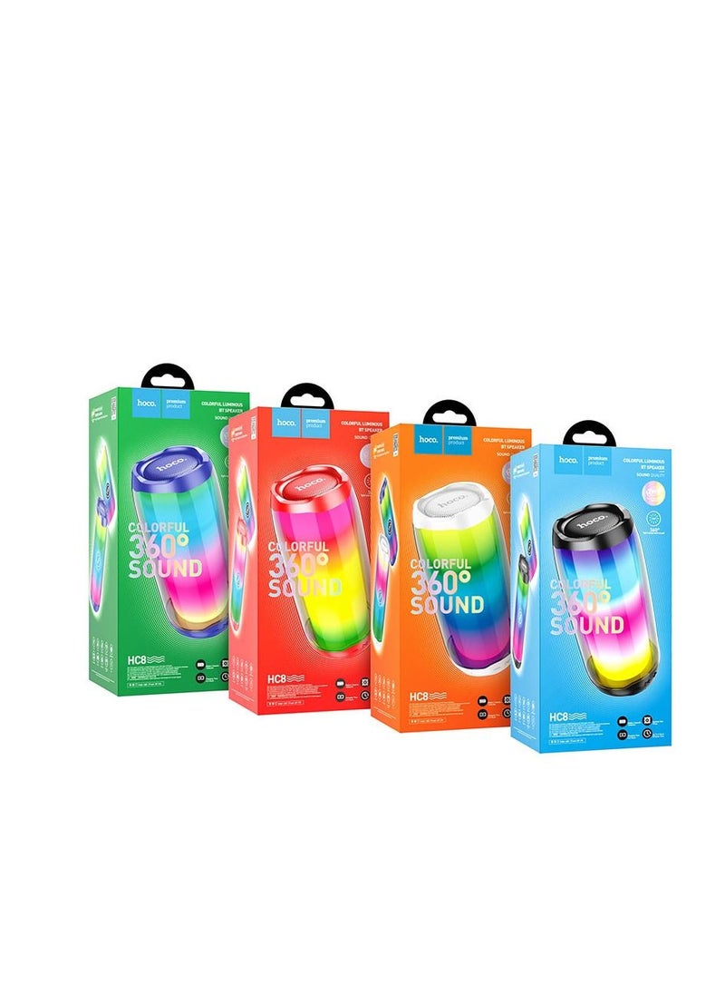Wireless speaker HC8 Pulsating luminous portable loudspeaker