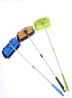 Xifando Xifando Mini Microfiber Chenille Cartoon Flat Dust Mop for Children,Detachable,360 degree rotation, Extension-type (Green)  - Image 4