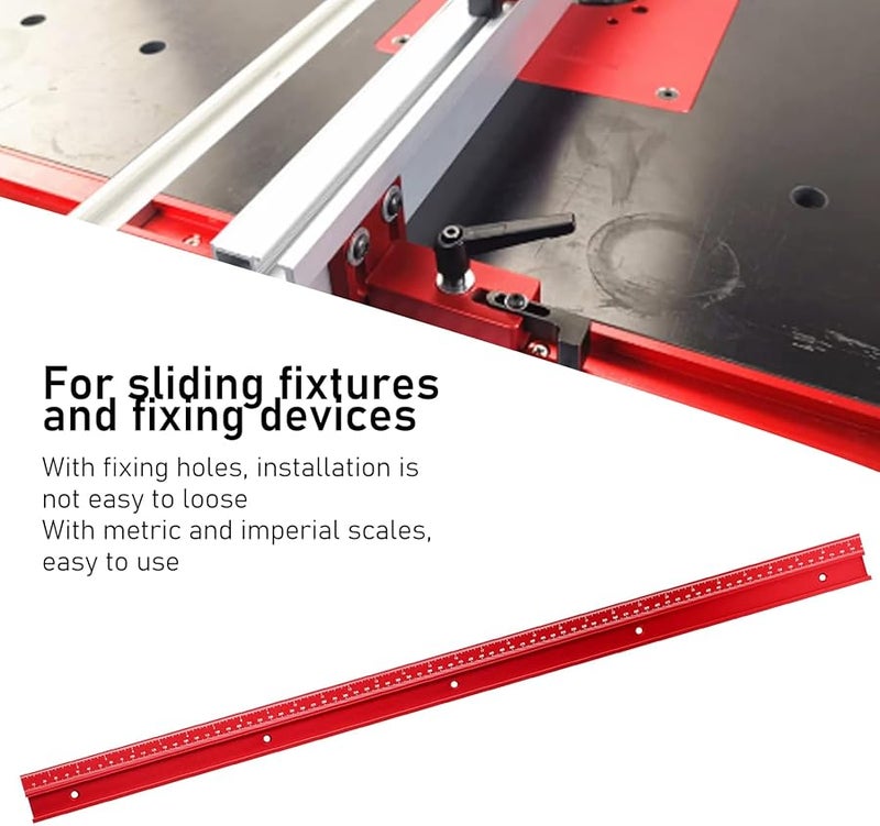 800mm Aluminum Alloy Guide Rail Push Handle For Table Saw Woodworking Fixture - Image 3