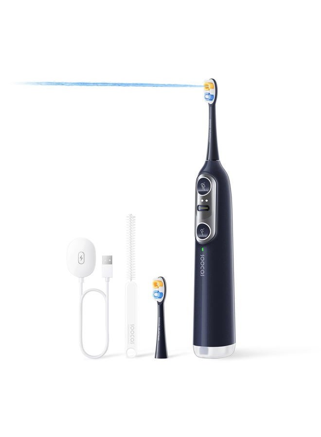 Soocas NEOS II - Electric Toothbrush with Water Flosser, Sonic Electric Toothbrush for Adults, Cordless Water Flosser for Travel, Portable Oral Irrigator, Up to 100% Plaque Removal, Dark Violet - Image 1