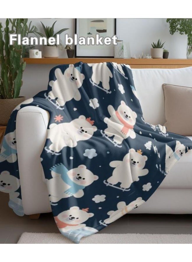 عام بطانية رقيقة من الفانيلا الكرتونية للأطفال والرضع (دافئة ومريحة، ومناسبة للنوم والألعاب) 70 سم * 100 سم - Image 4