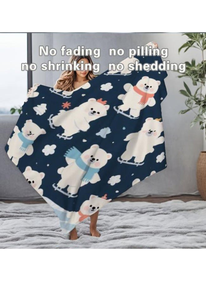 عام بطانية رقيقة من الفانيلا الكرتونية للأطفال والرضع (دافئة ومريحة، ومناسبة للنوم والألعاب) 70 سم * 100 سم - Image 1