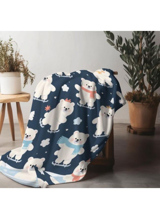 عام بطانية رقيقة من الفانيلا الكرتونية للأطفال والرضع (دافئة ومريحة، ومناسبة للنوم والألعاب) 70 سم * 100 سم - Image 3