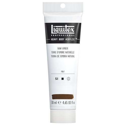 Liquitex Professional Heavy Body Acrylic Paint, 4.65-oz (138ml) Tube, Raw Umber - Image 1
