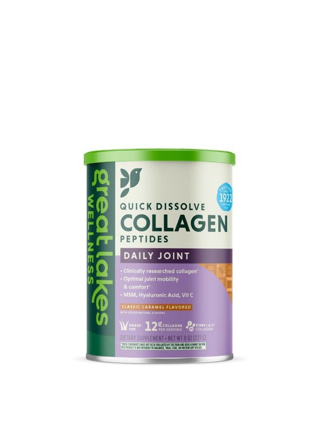 Great Lakes Wellness Movement Boost Advanced Collagen Peptides Powder with MSM, Hyaluronic Acid, Vitamin C - Joint Mobility & Comfort - Caramel Flavored - Non-GMO, Keto, Kosher - 8 oz  - Image 3
