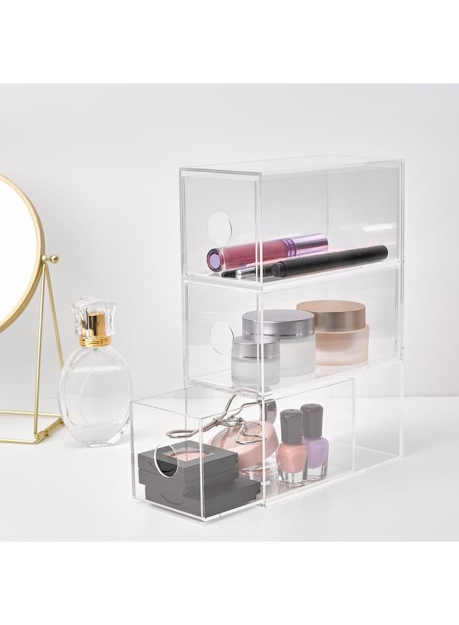 زبون خزانة مستحضرات التجميل مع 3 أدراج، 8.5 × 17 سم - Image 3
