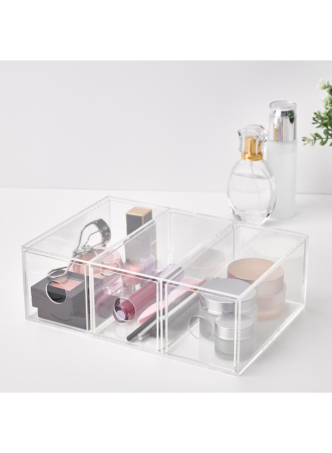 زبون خزانة مستحضرات التجميل مع 3 أدراج، 8.5 × 17 سم - Image 4