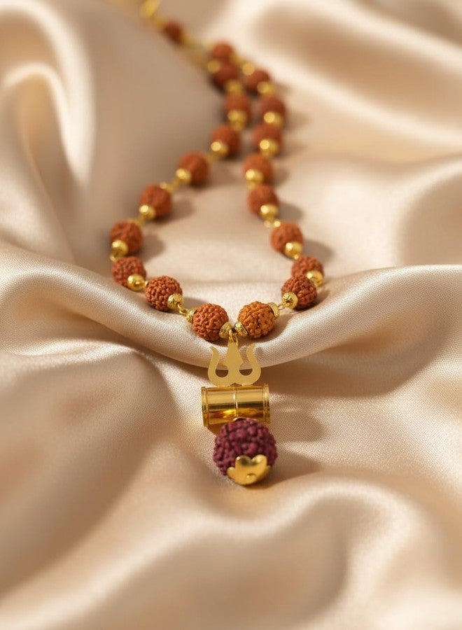 Shivaura Rudraksha NECKLACE For Men & Women | Option 124 - Image 4