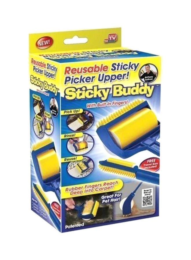 NIBEMINENT Reusable Sticky Picker Upper Brush Yellow/Blue - Image 4