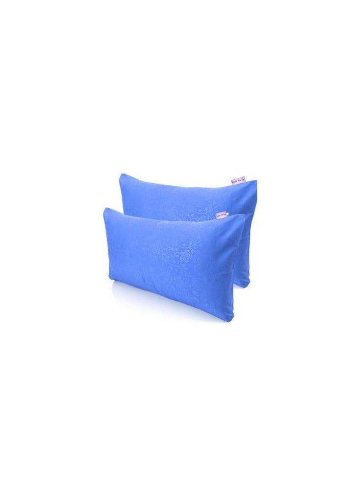 Flat Jakared Bed Sheet Azure Blue