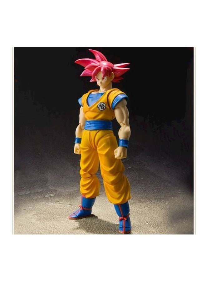 مجسم شخصية الأكشن سون جوكو سوبر سايان بالزي الأحمر من مسلسل Dragon Ball Super - Image 2