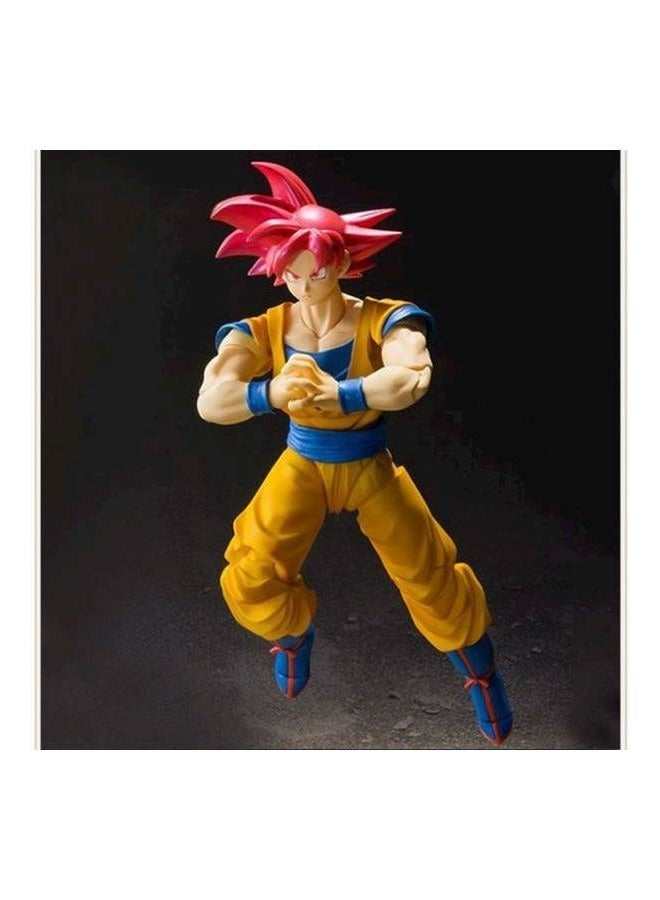 مجسم شخصية الأكشن سون جوكو سوبر سايان بالزي الأحمر من مسلسل Dragon Ball Super - Image 4