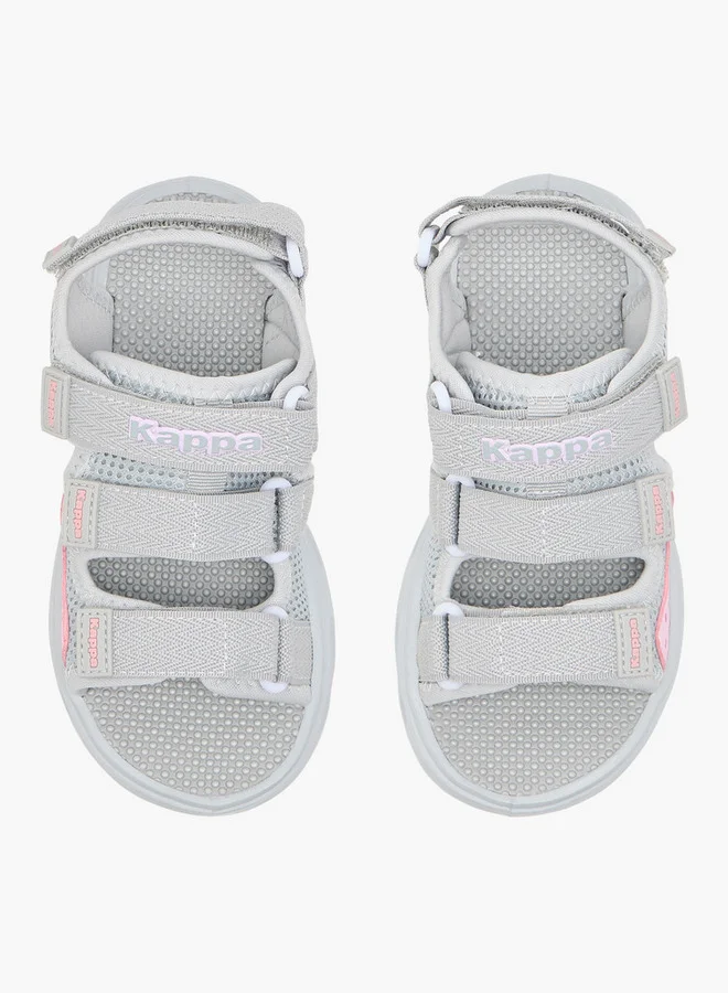 كابا Girls' Logo Detail Floaters with Hook and Loop Closure