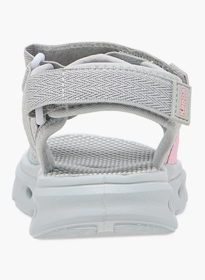 Kappa Girls' Logo Detail Floaters with Hook and Loop Closure