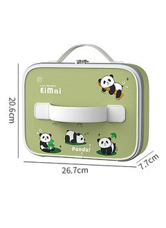 LITTLE SURPRISE BOX 2D Panda Medium Size Size Stainless Steel Lunch Box /Tiffin with Insulated Matching Lunch Bag stainless steel spoon and chopsticks for Kids & Adults 1000 ml  - Image 4