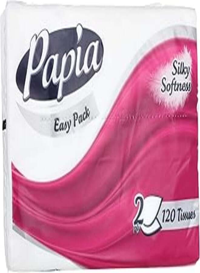Papia Facial Tissue PE Easypack 2 PLY 120