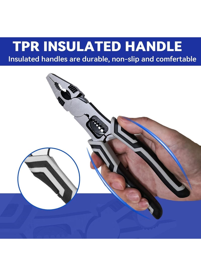 GKDARED GKDARED Special Wire Stripper for Electrician Decrustation Pliers Multifunctional wire stripper and cutter wire cutter tool wire cutter stripper wire cutter plier 5 IN 1 WIRE PLIER  - Image 4