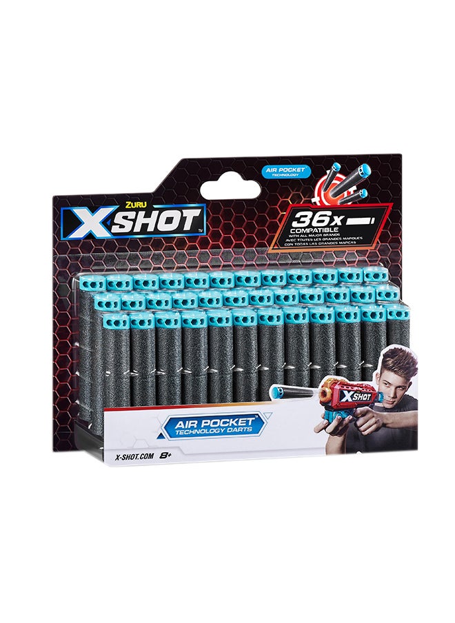 Zuru X-Shot تجديد سهام إكسل 36 قطعة - لعبة تصويب حركة للأطفال والمراهقين والكبار، للأولاد والفتيات، أنشطة عطلات في الهواء الطلق، هدايا للأطفال من عمر 8 سنوات وما فوق  - Image 1