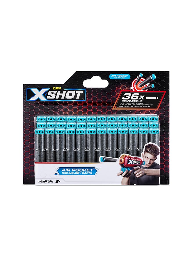 Zuru X-Shot تجديد سهام إكسل 36 قطعة - لعبة تصويب حركة للأطفال والمراهقين والكبار، للأولاد والفتيات، أنشطة عطلات في الهواء الطلق، هدايا للأطفال من عمر 8 سنوات وما فوق  - Image 2