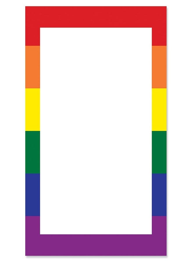 Current Rainbow Letter Paper - Birthday Stationery Papers With Decorative Border Designs, Printable Holiday, Wedding, & Party Invitation Letterhead Sheets, Set of 25, 8 1/2" x 11" - Image 1