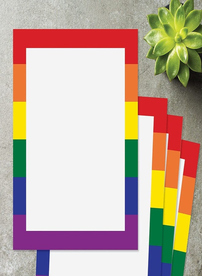 Current Rainbow Letter Paper - Birthday Stationery Papers With Decorative Border Designs, Printable Holiday, Wedding, & Party Invitation Letterhead Sheets, Set of 25, 8 1/2" x 11" - Image 5