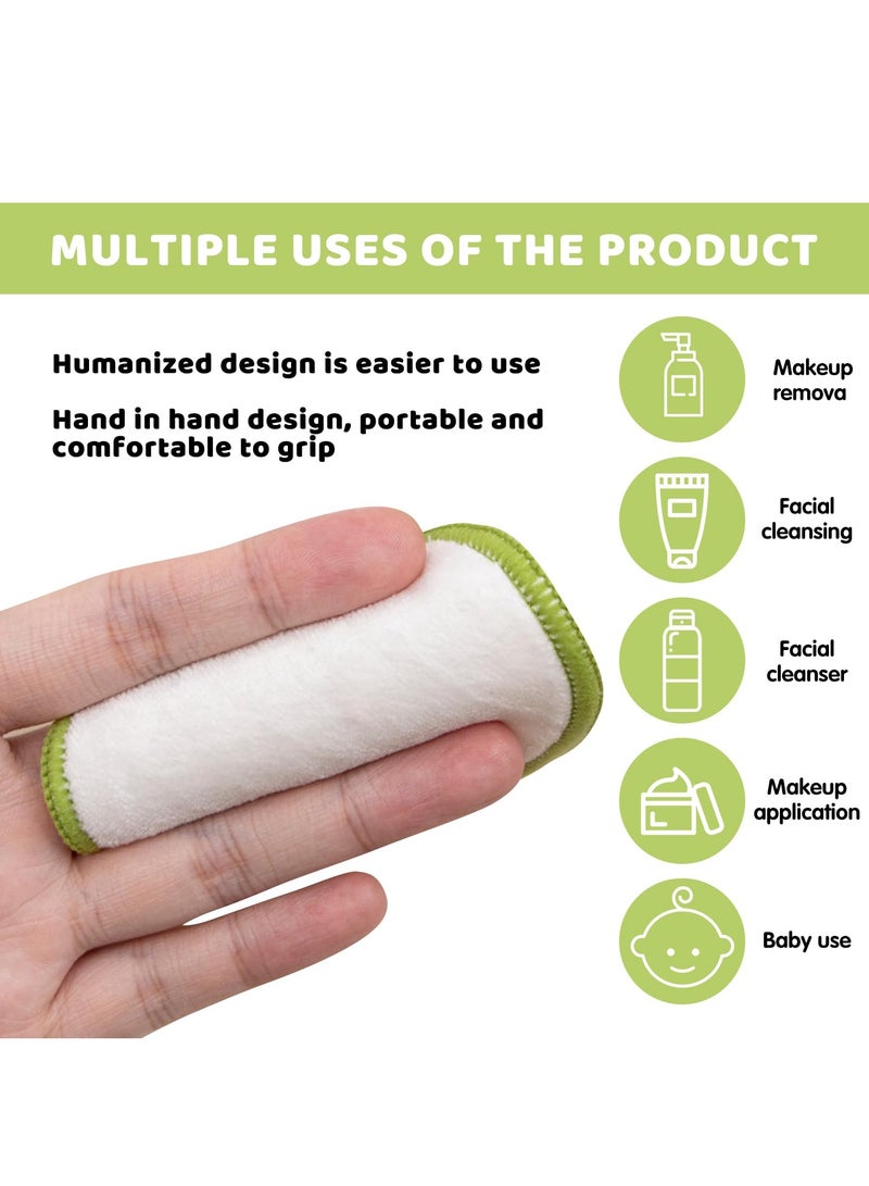 Reusable Makeup Remover Pads, Washable Bamboo Cotton Rounds with Mesh Laundry Bag for All Skin Types - Perfect for Face Care, 20 Pack - Image 5