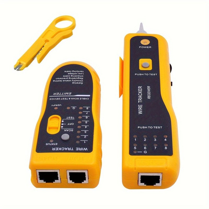 جهاز اختبار الكابلات متعدد الوظائف Jw-360 مع موصلات RJ45 RJ11 وجهاز تحديد خطوط الإيثرنت وفحص الاستمرارية، محمول. - Image 2