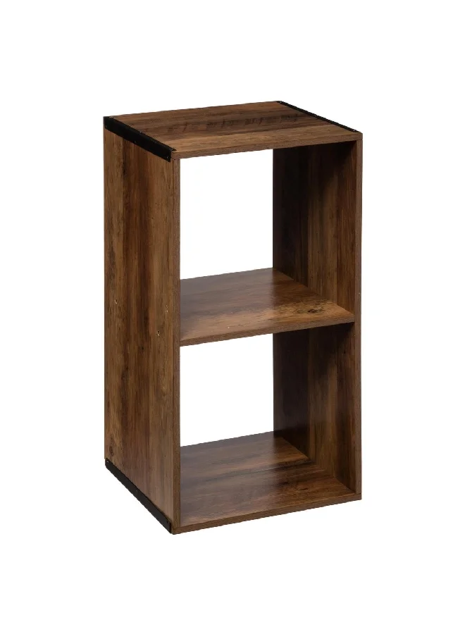Five Simply Smart 2-Compartment Mix N Modul Wooden Storage Shelf Brown 67.5 x 32 x 34.5 cm 167861